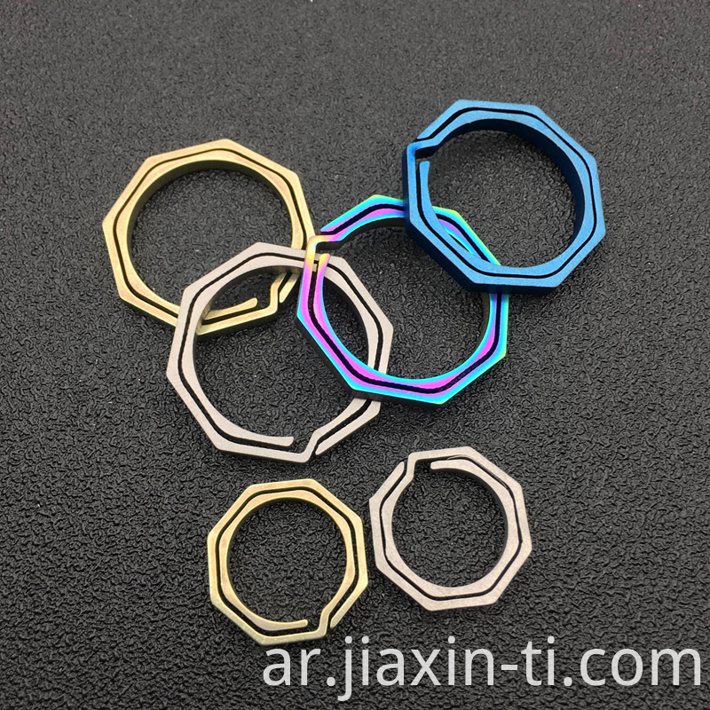 titanium split key ring